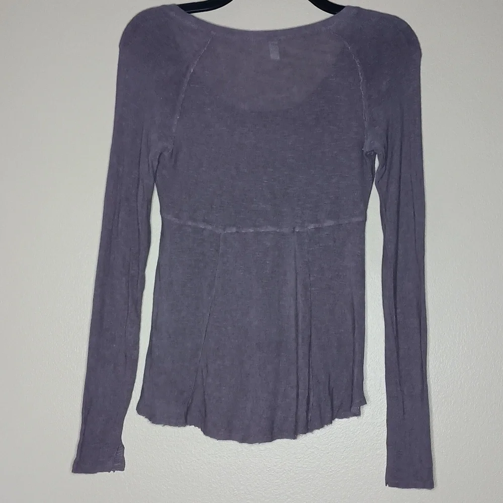 Free People Chocolate Super Scoop Top